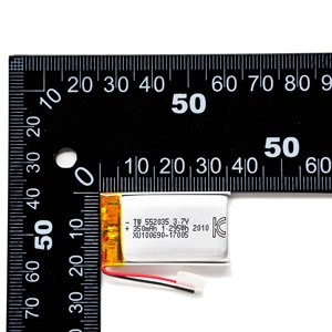 Lithium polymer pin 3.7V 552035 423040 553460 503450 OEM có thể sạc lại Li ion di động LiPo pin 3.7V 350mAh Lithium Polymer B - Product Image 5