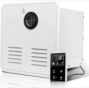 RV <span class=keywords><strong>tankless</strong></span> Máy nước nóng, Nâng cấp RV Máy nước nóng với 15x15 inch cửa trắng, điều khiển từ xa và bên ngoài vòi hoa sen - Product Image 6