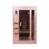 Sauna Eléctrica de Diseño Moderno con Infrarrojos Lejanos para la Salud, Sauna Interior de Madera Sólida para Uso en Hoteles