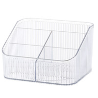 Boîte de rangement cosmétique JX Light Luxury en PET avec compartiments pour bureau, rouge à lèvres, parfum, soins de la peau, fard à paupières - Luxe