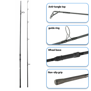 <span class=keywords><strong>Canne</strong></span> à pêche à la carpe 3,6 m Spod & Marker 2 sections 5,0 lb 24T en carbone avec anneaux en acier inoxydable - Product Image 5