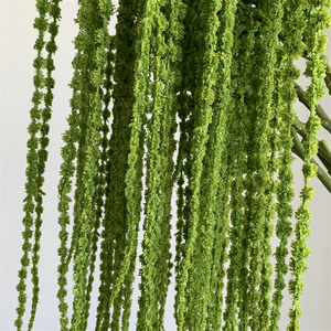 Flor Artificial Colgante para Boda, Amaranto Verde de Plástico con 11 Ramas, para Arreglos Florales DIY para Bodas, Fiestas y Hogar - Product Image 4