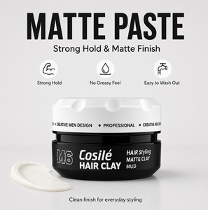 Fournisseur Fabricant – Pâte Coiffante Homme 100ml Fini Mat Fixation Forte Facile à Laver Argile Texturisante Fournitures Beauté Argile de Kaolin - Product Image 1