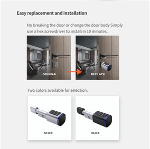กุญแจล็อคประตูอัจฉริยะ USA EU Stock Smart Lock ควบคุมผ่านแอป Tuya พร้อมรีโมท คีย์แพด รหัสผ่าน กันน้ำ ระบบควบคุมการเข้าออก - Product Image 3