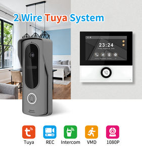 <span class=keywords><strong>Sonnette</strong></span> vidéo avec connexion par câble 2 fils, écran tactile 7 pouces, interphone IP, <span class=keywords><strong>sonnette</strong></span> de porte d'appartement - Product Image 2