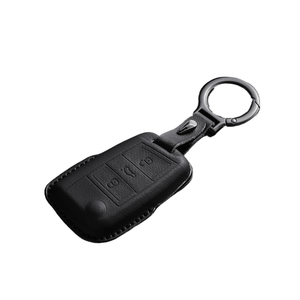 Housse de protection pour clé de voiture en cuir pour Vw Volkswagen <span class=keywords><strong>T</strong></span>-<span class=keywords><strong>roc</strong></span> Bora Cc Tayron Magotan, clé de voiture à distance automatique, durable, anti-rayures - Product Image 2