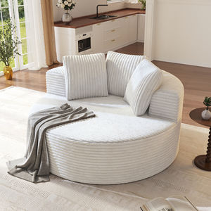 ATUNUS, canapé-salon brun en mousse compressée sous vide, fauteuil à une place, fauteuil rond d'appoint, livraison directe, moderne - Product Image 1