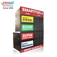 LED antiair luar ruangan harga Gas tanda Filipina stasiun Gas LED harga minyak layar Panel untuk dijual