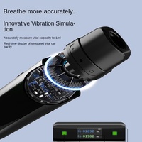 Entraîneur musculaire pulmonaire intelligent pour la respiration, avec application pour iOS/Android, étanche IP68, télécommande sans fil, résistance à l'expiration