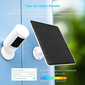 ALECTER Paneles Solares Monocristalinos de Silicio de 8W/10W para Cámaras de Seguridad, 23% de Conversión, IP65 Impermeables para Exteriores, CE ROHS ISO, Negros - Product Image 3