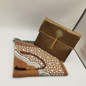 Set da Preghiera Portatile da Viaggio con Borsa e Tasbih |   <span class=keywords><strong>Tappeto</strong></span> Islamico Leggero Arrotolabile per Aereo, Hotel e Attività all'Aperto - Product Image 2