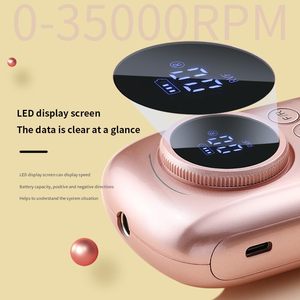 Kit Profesional de Taladro Eléctrico para Uñas, 35000 RPM, Recargable, Batería de 4000mAh, 11 Brocas para Manicura y Pedicura - Product Image 4
