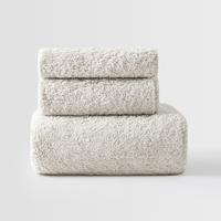 Ensemble de serviettes 100% coton pur, doux et moelleux, en tissu éponge, pour le visage, les mains et le bain, très absorbantes et à séchage rapide, pour la salle de bain