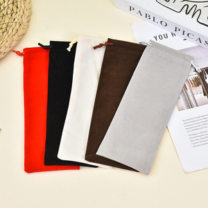 Wholesales Velvet Drawstring Storage Dust <b>Bags</b> 8x17cm 8x22cm Elegant Gift Make up <b>Bags</b> Reusable Lifestyle Packing <b>Bag</b> for Comb - Product Image 5
