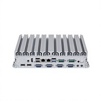 3326 Mini PC industriel série 6 ports sans ventilateur, ordinateur industriel embarqué, 8 Go de RAM, 128/256 Go de stockage, Intel J1900