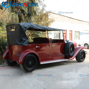 Coche Eléctrico Clásico de Lujo Rojo Personalizado Zhenda con Toldo Negro Suave y 1 Año de Garantía - Product Image 6