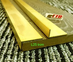 OEM & ODM Garniture de protection des bords de carreaux de métal en laiton personnalisée Profilé de décoration de construction en forme de L - Product Image 1