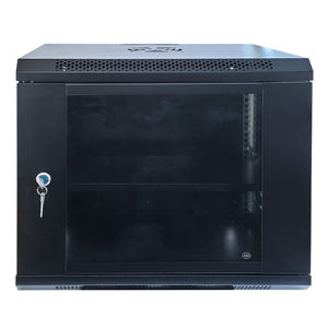Fabrika kaynağı duvara monte ağ sunucusu veri merkezi kabine muhafaza raf cam kapi kilitlenebilir tepsiler 4U 1515u boyutları stok - Product Image 1