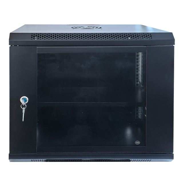 Factory Supply Wall Mount  Rack Data Center Cabinet Enclosure Rack Glass Door Lockable Trays 4U 6U 15U Sizes Stock