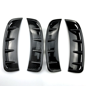 Mercedes-Benz A-Class Front Bumper Air Intake Wind Blade Carbon Fiber Texture Piano Black ABS Modification - Product Image 4