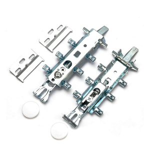 Support de suspension en métal pour armoire de cuisine, fixation dissimulée, finition zinc, capacité de charge 150 kg, LEIRY LY0397 - Product Image 1