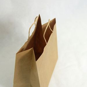 Bolsa de Papel Kraft Pequeña Personalizada KM, 100% Reciclada, para Comida de Restaurante, Entrega a Domicilio, Bolsa de Papel para Llevar - Product Image 3