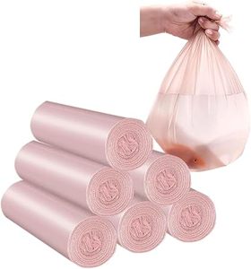 ถุงขยะขนาดเล็ก Huamaohengchun วัสดุบางแต่แข็งแรง ถุงขยะแบบใช้แล้วทิ้งสำหรับสำนักงาน ถังขยะในบ้าน (สีชมพู 120 ใบ) - Product Image 2
