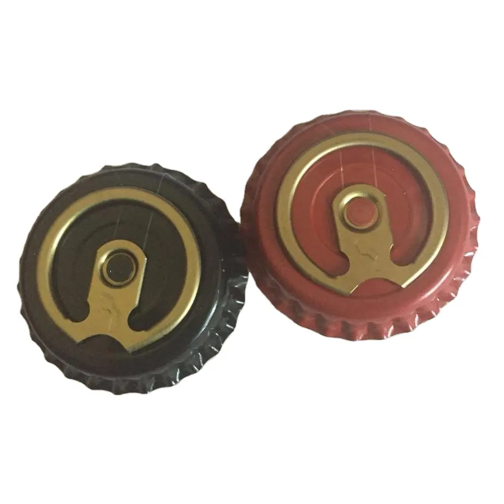 Drank Sap Soda Fles Gemakkelijk Open Deksel Bierfles Crown Cap 26Mm Pull Ring Caps