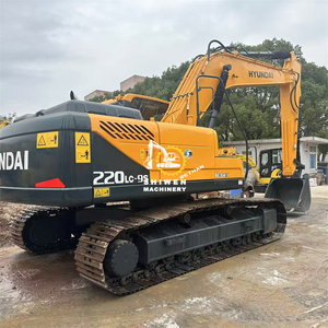 Excavatrice sur chenilles Hyundai 220LC d'occasion, d'origine coréenne, 220LC 225LC, faible nombre d'heures, excellent état - Product Image 4