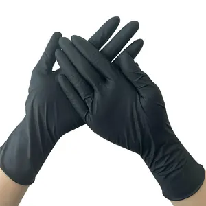GMC черные высококачественные чистые нитриловые смотровые автомобильные ремонтные повседневные одноразовые нитриловые перчатки без порошка