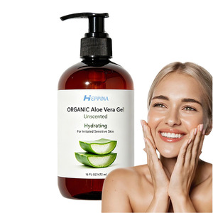 Gel d'<span class=keywords><strong>aloe</strong></span> <span class=keywords><strong>vera</strong></span> biologique non parfumé 100% naturel sans conservateurs artificiels hydratant apaisant soulagement pour les coups de soleil et l'<span class=keywords><strong>eczéma</strong></span> - Product Image 1