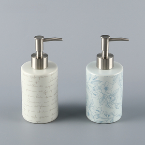 เครื่องจ่ายสบู่แบบกดสไตล์ยุโรปเหนือขวดผสมซีเมนต์สำหรับล้างตัวแชมพูชุดสบู่ล้างมือในห้องน้ำ - Product Image 3