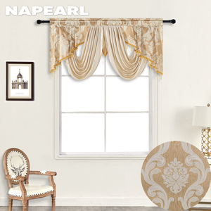 Jacquard Rèm Nhà Bếp Bộ cửa sổ ngắn rèm cửa sẵn sàng thực hiện Rèm valances Swag cửa sổ nhỏ điều trị lxurury phòng khách - Product Image 2