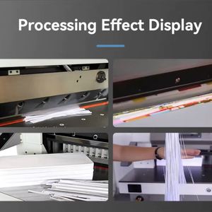Heavy Duty Programmed Semi-Automatic Hybrid-electric System Paper Cutting Machine - Product Image 4