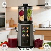Multifunctionele slowjuicer OEM fabriek CE RoHS FDA UL gecertificeerd, stille gepatenteerde motor, koude persing, B2B groothandel