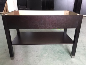 Ensemble de meuble de vanité en bois teinté expresso populaire modulaire RTA avec accessoires de panier de tiroir de robinet - Product Image 4