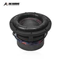 Caisson de basses à panier en aluminium AK-S802 de 8 pouces avec design ventilé Caisson de basses de 500W RMS double 4 ohms