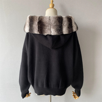 Ensemble de survêtement pour femme Jxwatcher, col en laine solide, tricoté, sweat-shirt à capuche, pantalon long, 2 pièces, vente en gros, personnalisable