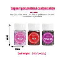 Ensemble de pigments pour teinture tie-dye, 24 couleurs, 30g par flacon, écologique, poudre de teinture pour tissu DIY, pour vêtements, artisanat fait main, directement de l'usine