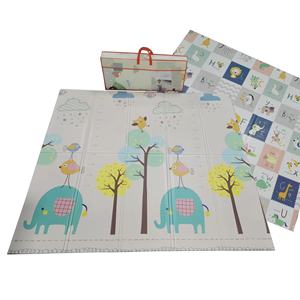 Tapis de jeu XPE doux pour enfant, jouet pour bébé, non toxique, écologique, résistant à l'eau, imprimé animal, pliable, pour l'exercice et le camping – Meilleure vente - Product Image 1