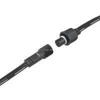 Adaptateur de connecteur électrique M12 à 3 broches personnalisé, homologué 5A/6A, en cuivre pur, PVC, connexion de câble DC mâle-femelle, IP65, lampe LED