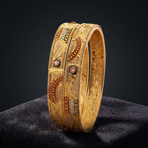 Wholesale 14K 18K 24K Gold Plated Forming Bangles Fashion Jewelry Bangles Traditional Design Bangles Copper & Brass Oro Joyeria - Product Image 1
