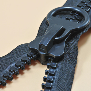 30 # răng khổng lồ dây kéo nhựa-Mở cuối dây kéo lớn cho áo khoác hoặc túi-Dây kéo sản xuất thanh trượt - Product Image 2