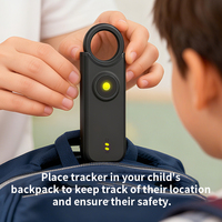 Alarme de sécurité personnelle portable 135 dB, rechargeable par USB, sirène puissante, anti-perte, alerte SOS, porte-clés compact