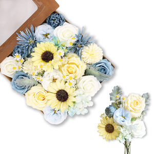 Usine Belle DIY Soie et PE Boîtes Emballage Fleurs Créations Cadeaux Uniques pour Mariages et Occasions Caractéristiques Préservées - Product Image 3