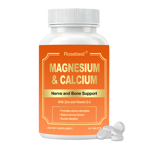 Suplemen Vitamin dan Mineral Grosir OEM Label Pribadi, Kalsium Magnesium Seng Vitamin D3 Tablet Suplemen Diet dalam Kemasan Besar - Product Image 1