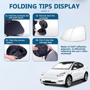 Hot Sale Custom Printed Car Sunshades Foldable Windshield Sun <b>Shade</b> for Car Sunshade Car <b>Window</b> - Product Image 2