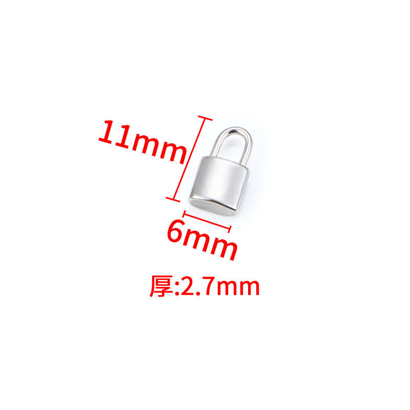 จี้ล็อคหัวเหล็กขนาดเล็ก6*11มม