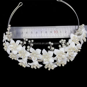 Csja — accessoires de <span class=keywords><strong>cheveux</strong></span> en porcelaine, bandeau de mariage, ornements de perles, fleurs, Design Unique, RE3959 - Product Image 6