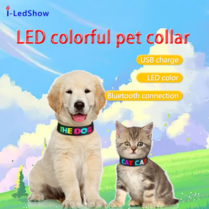 ปลอกคอสุนัขแบบ LED แสดงผลสี RGB พร้อมไฟกระพริบ ชาร์จผ่าน USB ปลอกคอ LED แบบตั้งโปรแกรมได้ - Product Image 6
